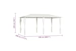 Vidaxl Gazebo With Post Covers 2.98x5.3x2.59 M Cream 160 G/m² Vidaxl Gazebo With Post Covers 2.98x5.3x2.59 M Cream 160 G/m²