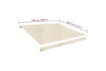 vidaXL 143704 Awning Top Sunshade Canvas Cream 500x300cm vidaXL 143704 Awning Top Sunshade Canvas Cream 500x300cm