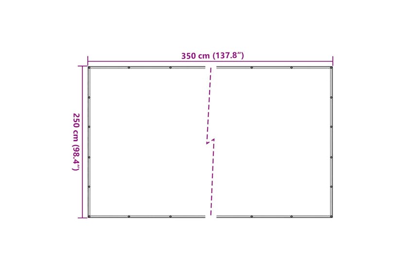 vidaXL 144993 Trailer Net Hdpe 2.5x3.5 M Black vidaXL 144993 Trailer Net Hdpe 2.5x3.5 M Black