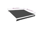 vidaXL 143710 Awning Top Sunshade Canvas Anthracite 400x300cm vidaXL 143710 Awning Top Sunshade Canvas Anthracite 400x300cm