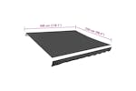 vidaXL 143708 Awning Top Sunshade Canvas Anthracite 300x250cm vidaXL 143708 Awning Top Sunshade Canvas Anthracite 300x250cm