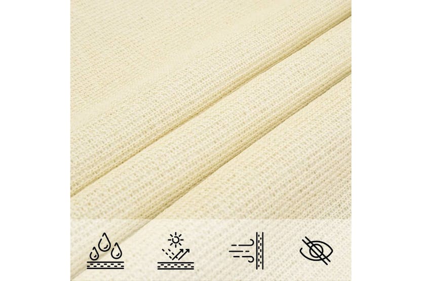 vidaXL 311170 Sunshade Sail 160 G/m² Cream 7x7 M Hdpe vidaXL 311170 Sunshade Sail 160 G/m² Cream 7x7 M Hdpe