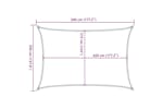 vidaXL 311737 Sunshade Sail 160 G/m² Black 3.5x5 M Hdpe vidaXL 311737 Sunshade Sail 160 G/m² Black 3.5x5 M Hdpe