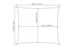 vidaXL 311727 Sunshade Sail 160 G/m² Black 2.5x3 M Hdpe vidaXL 311727 Sunshade Sail 160 G/m² Black 2.5x3 M Hdpe