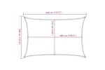 vidaXL 311736 Sunshade Sail 160 G/m² Black 3.5x4.5 M Hdpe vidaXL 311736 Sunshade Sail 160 G/m² Black 3.5x4.5 M Hdpe