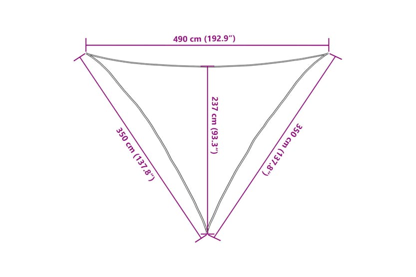 vidaXL 311752 Sunshade Sail 160 G/m² Black 3.5x3.5x4.9 M Hdpe vidaXL 311752 Sunshade Sail 160 G/m² Black 3.5x3.5x4.9 M Hdpe