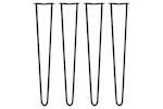 Monstershop Hairpin Legs 2 Prong | 12mm Monstershop Hairpin Legs 2 Prong | 12mm