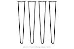 Monstershop Hairpin Legs 2 Prong | 12mm Monstershop Hairpin Legs 2 Prong | 12mm