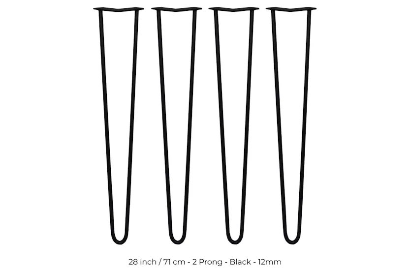 Monstershop Hairpin Legs 2 Prong | 12mm Monstershop Hairpin Legs 2 Prong | 12mm