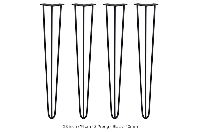 Monstershop Hairpin Legs 3 Prong | 10mm Monstershop Hairpin Legs 3 Prong | 10mm