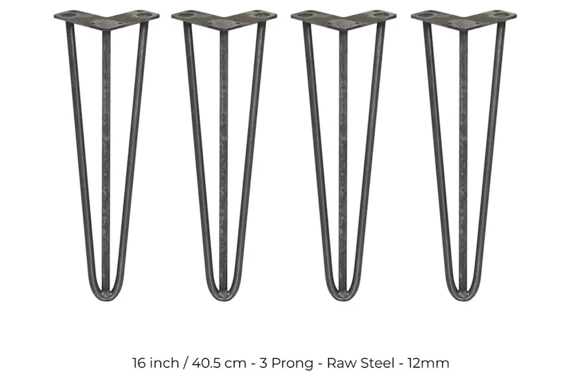 Monstershop Hairpin Legs 3 Prong | 12mm Monstershop Hairpin Legs 3 Prong | 12mm