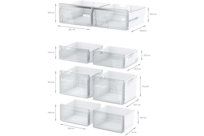 Siemens iQ300 Freestanding Fridge Freezer | KF96NAXEAG Siemens iQ300 Freestanding Fridge Freezer | KF96NAXEAG