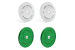 Body Revolution Olympic Bumper Plates Colour 30kg Set 2x5kg 2x10kg Body Revolution Olympic Bumper Plates Colour 30kg Set 2x5kg 2x10kg