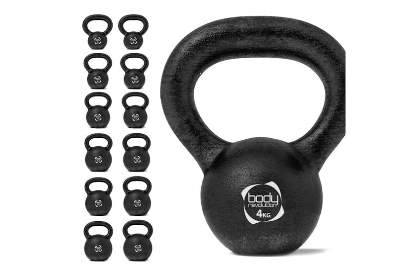Monstershop Body Revolution Cast Iron Kettlebells | 4kg Monstershop Body Revolution Cast Iron Kettlebells | 4kg