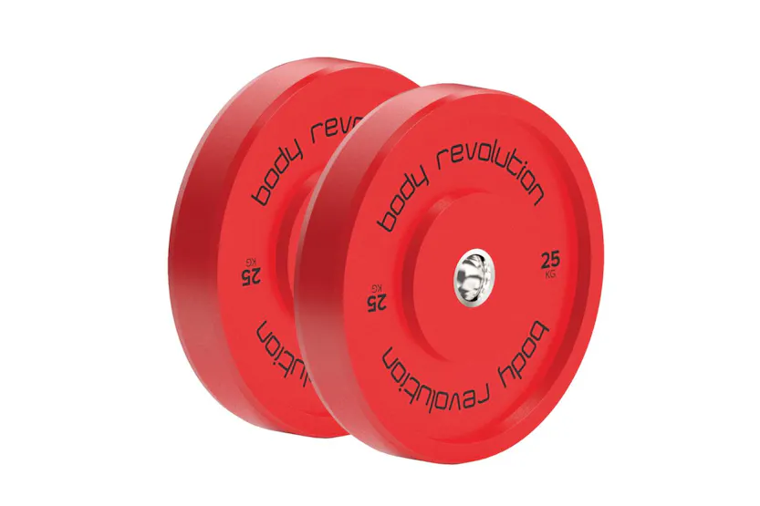 Body Revolution Olympic Bumper Plates Colour 25kg Pair Body Revolution Olympic Bumper Plates Colour 25kg Pair