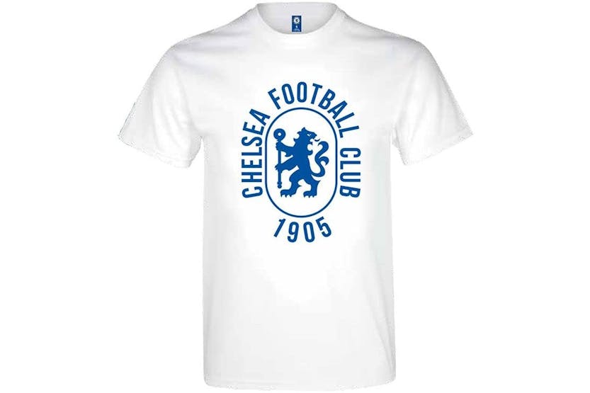 Chelsea Fc 1905 Graphic T Shirt White Adults Chelsea Fc 1905 Graphic T Shirt White Adults
