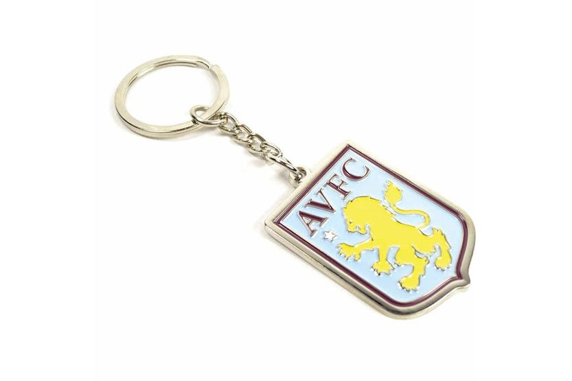 Aston Villa Fc Crest Keyring - Claret - One Size Aston Villa Fc Crest Keyring - Claret - One Size