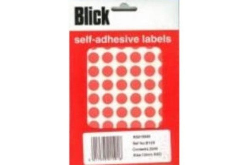 Blick Rs015956 - Red Office Pack 13mm Diameter Circles (2240 Blick Rs015956 - Red Office Pack 13mm Diameter Circles (2240
