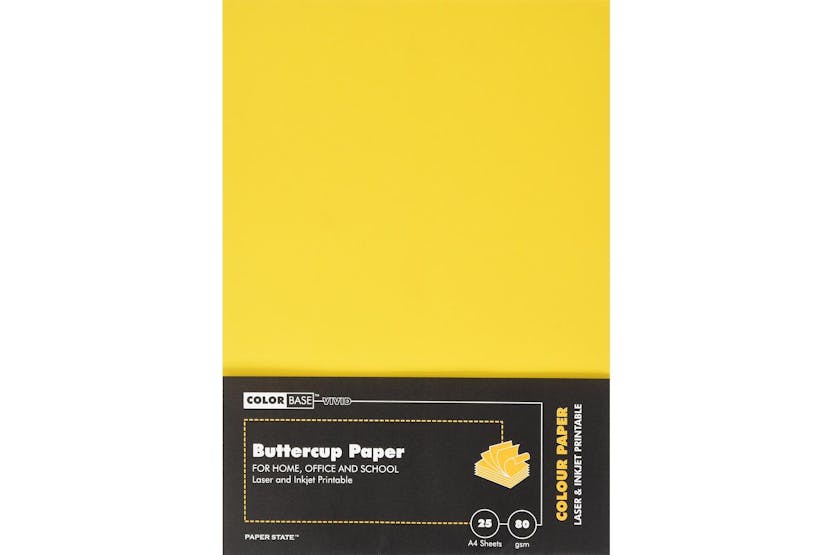 Color Base Wp1658 - A4 Vivid Paper 80gsm 25 Sheets Buttercup Color Base Wp1658 - A4 Vivid Paper 80gsm 25 Sheets Buttercup