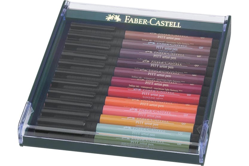 Faber-castell Fc267422 - Pitt Artist Brush Pen Set Of 12 Aut Faber-castell Fc267422 - Pitt Artist Brush Pen Set Of 12 Aut