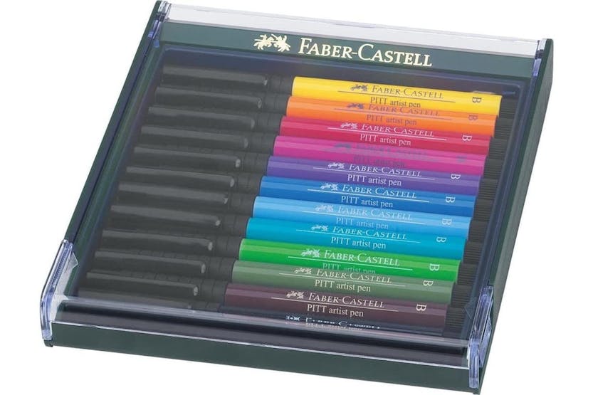 Faber-castell Fc267421 - Pitt Artist Brush Pen Set Of 12 Int Faber-castell Fc267421 - Pitt Artist Brush Pen Set Of 12 Int