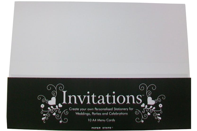 Paperstate In0401 - Invitations Menu Card Snow White 10$ Paperstate In0401 - Invitations Menu Card Snow White 10$