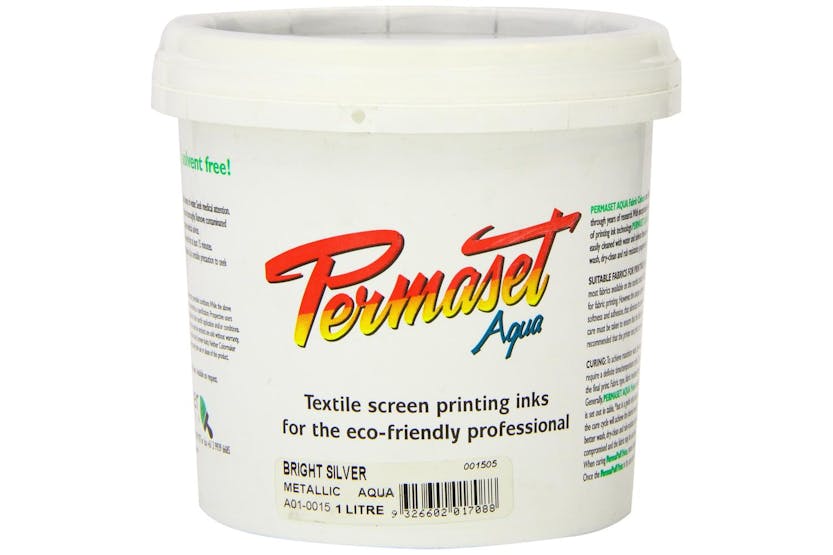 Permaset Sr001505 - Aqua Metallic 1 Litre Bright Silver Permaset Sr001505 - Aqua Metallic 1 Litre Bright Silver