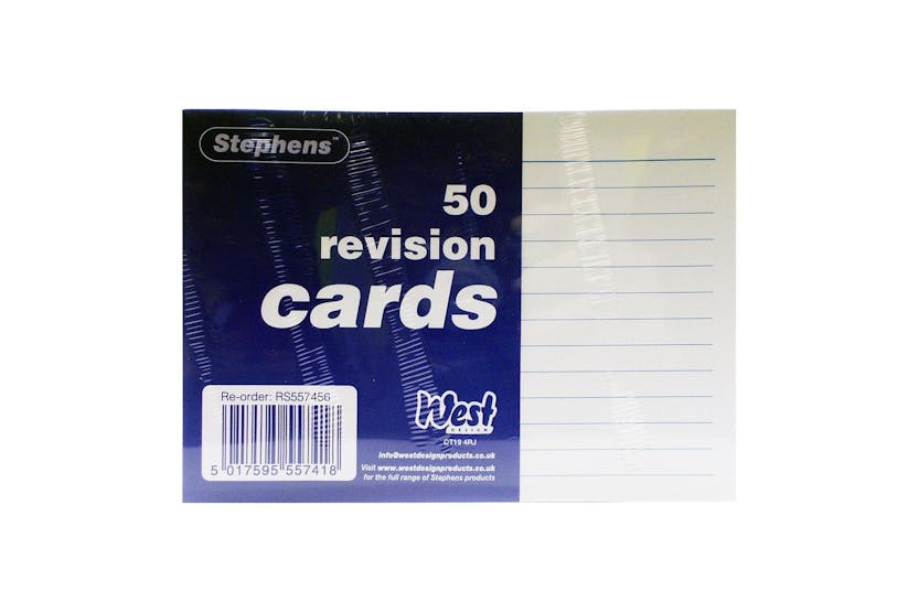 Stephens Rs557456 - Revision Cards Pack Of 50 Stephens Rs557456 - Revision Cards Pack Of 50