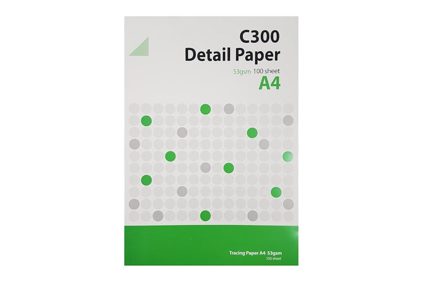 West Rs100108 - C300 Detail Paper Pad 53gsm A4 100 Sheets West Rs100108 - C300 Detail Paper Pad 53gsm A4 100 Sheets