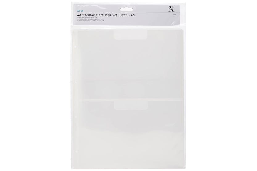 Xcut Xcu 245103 - A4 Storage Wallets (5pcs) - With A5 Pocket Xcut Xcu 245103 - A4 Storage Wallets (5pcs) - With A5 Pocket