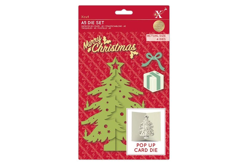 Xcut Xcu 503526 - A5 Dies - Pop Up Card - Christmas Tree Xcut Xcu 503526 - A5 Dies - Pop Up Card - Christmas Tree