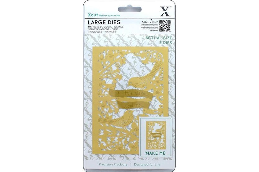Xcut Xcu 504095 - Large Dies (3pcs) - A Little Birdie Xcut Xcu 504095 - Large Dies (3pcs) - A Little Birdie