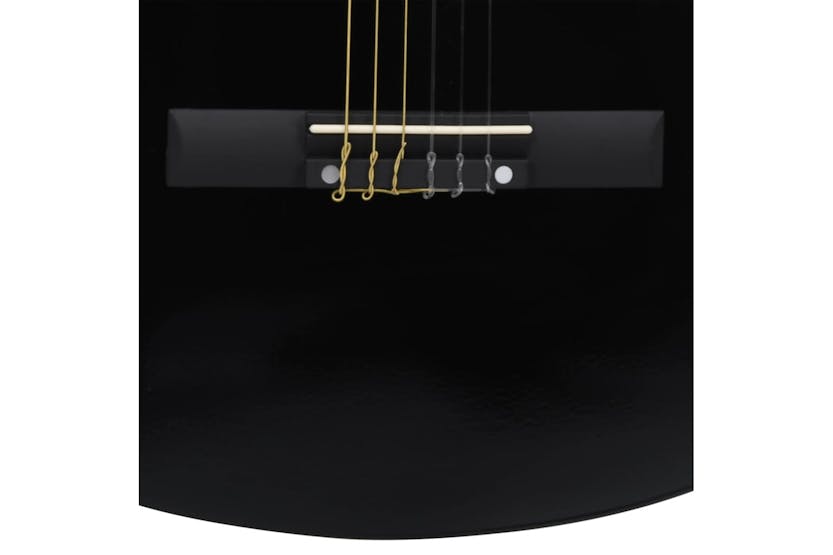 Vidaxl 8 Piece Classical Guitar Beginner Set Black 3/4 36" Vidaxl 8 Piece Classical Guitar Beginner Set Black 3/4 36"