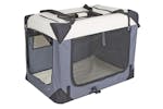Kerbl Pet Ker-80597 - Travel Box Journey 70x52x52cm, Gray/be Kerbl Pet Ker-80597 - Travel Box Journey 70x52x52cm, Gray/be