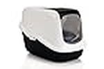 Nobby Pei-37656 - Savic Nestor Cat Toilet Home Wht/bk 56x39x Nobby Pei-37656 - Savic Nestor Cat Toilet Home Wht/bk 56x39x