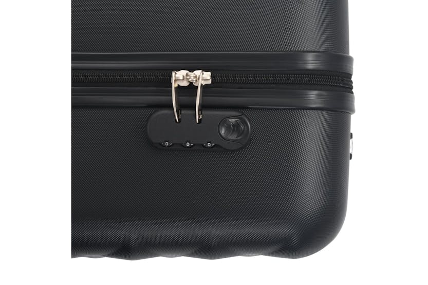 Vidaxl 91886 Hardcase Trolley Set 3 Pcs Black Abs Vidaxl 91886 Hardcase Trolley Set 3 Pcs Black Abs