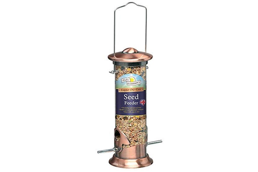 Supa Pei-11570 - Harrisons Cast Copper Plated Seed Feeder 20 Supa Pei-11570 - Harrisons Cast Copper Plated Seed Feeder 20