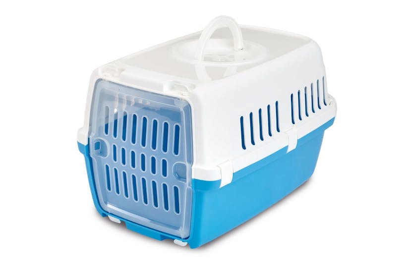 Savic Pei-37661 - Savic Zephos 1 Plast Pet Carrier Wh/blu 48 Savic Pei-37661 - Savic Zephos 1 Plast Pet Carrier Wh/blu 48