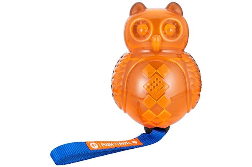 Gigwi Pei-266472 - Gigwi Push To Mute Transparent Owl Blue/o Gigwi Pei-266472 - Gigwi Push To Mute Transparent Owl Blue/o