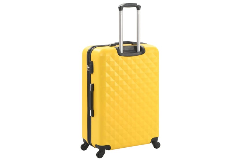 Vidaxl 91890 Hardcase Trolley Set 3 Pcs Yellow Abs Vidaxl 91890 Hardcase Trolley Set 3 Pcs Yellow Abs