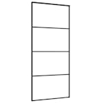 Vidaxl Sliding Door Frosted Esg Glass And Aluminium 90x205 Cm Black Vidaxl Sliding Door Frosted Esg Glass And Aluminium 90x205 Cm Black