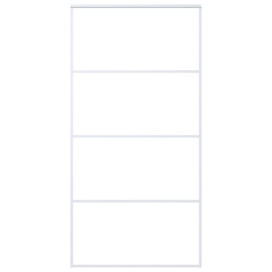 Vidaxl Sliding Door Esg Glass And Aluminium 102.5x205 Cm White Vidaxl Sliding Door Esg Glass And Aluminium 102.5x205 Cm White