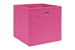 Vidaxl 288345 Storage Boxes 4 Pcs Pink 32x32x32 Cm Fabric Vidaxl 288345 Storage Boxes 4 Pcs Pink 32x32x32 Cm Fabric