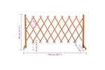 Vidaxl 314826 Garden Trellis Fence Orange 150x80 Cm Solid Firwood Vidaxl 314826 Garden Trellis Fence Orange 150x80 Cm Solid Firwood