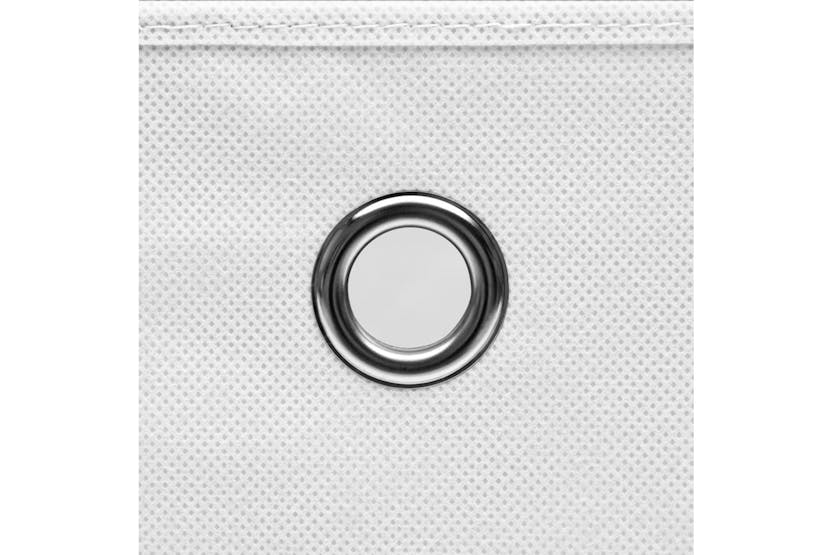 Vidaxl 288352 Storage Boxes With Lids 10 Pcs White 32x32x32 Cm Fabric Vidaxl 288352 Storage Boxes With Lids 10 Pcs White 32x32x32 Cm Fabric