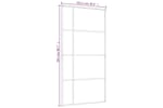 Vidaxl 151689 Sliding Door Frosted Esg Glass And Aluminium 102.5x205 Cm White Vidaxl 151689 Sliding Door Frosted Esg Glass And Aluminium 102.5x205 Cm White