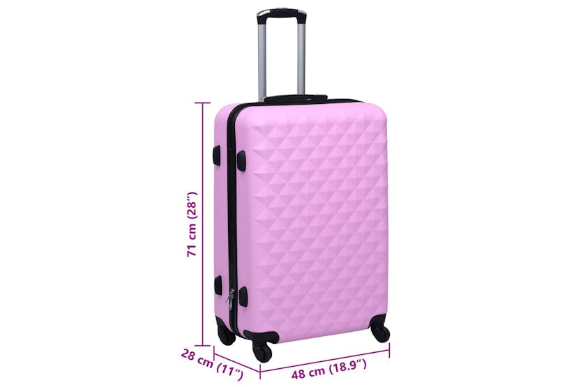 Vidaxl 92424 Hardcase Trolley Pink Abs Vidaxl 92424 Hardcase Trolley Pink Abs