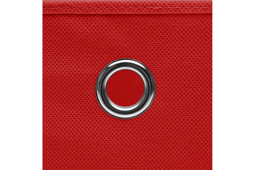 Vidaxl 288362 Storage Boxes With Lids 4 Pcs Red 32x32x32 Cm Fabric Vidaxl 288362 Storage Boxes With Lids 4 Pcs Red 32x32x32 Cm Fabric