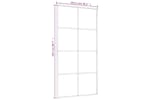 Vidaxl 151674 Sliding Door Black 102.5x205 Cm Esg Glass And Aluminium Vidaxl 151674 Sliding Door Black 102.5x205 Cm Esg Glass And Aluminium
