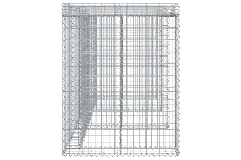 Vidaxl 151337 Gabion Wall For Garbage Bin 270x91x120 Cm Galvanised Iron Vidaxl 151337 Gabion Wall For Garbage Bin 270x91x120 Cm Galvanised Iron